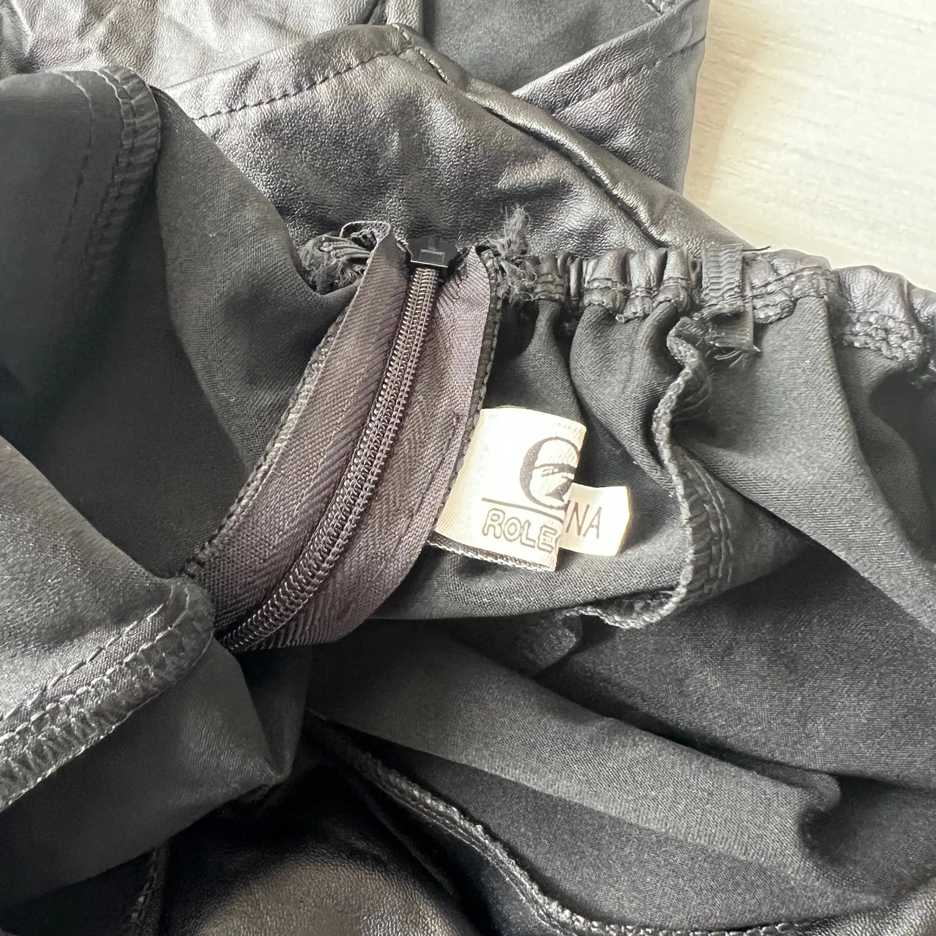 Leather Bodysuit Bunny/Mouse Costume Medium 0232 Black - Image 5