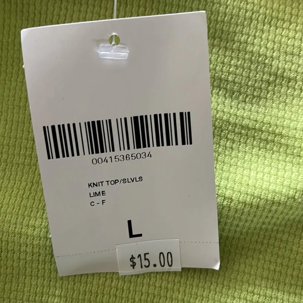 Lime Green Knit Top - Image 3