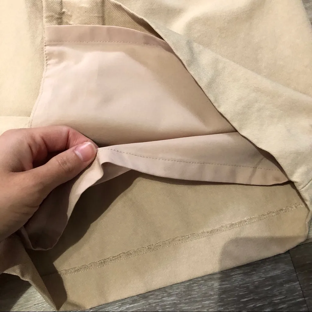 Ann Taylor Petite Tan Pencil Faux Wrap Dress Size 4 Petite - Image 12