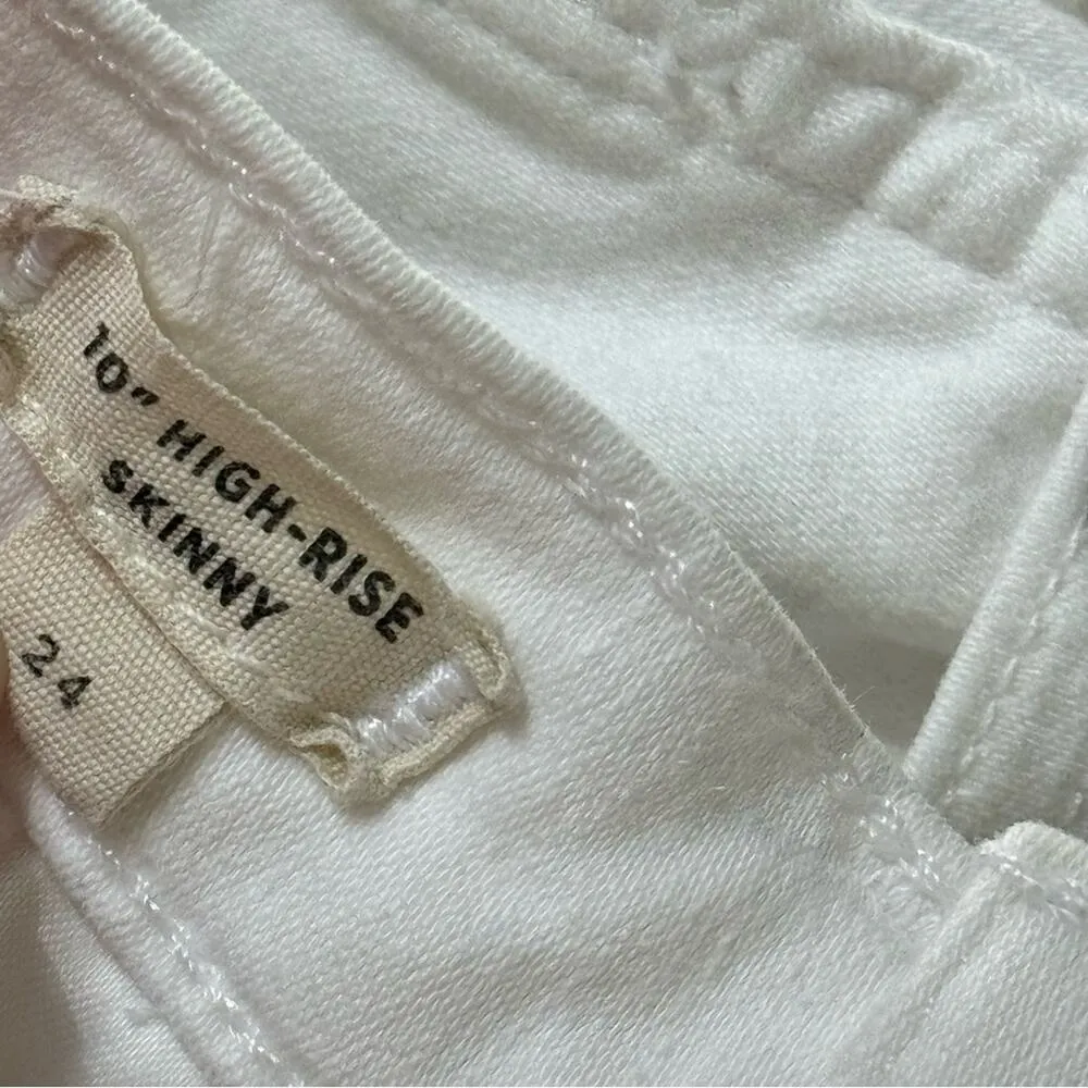 Madewell 10" High-Rise Skinny Jeans in Pure White: Step-Hem Edition Women’s 24 - Image 13