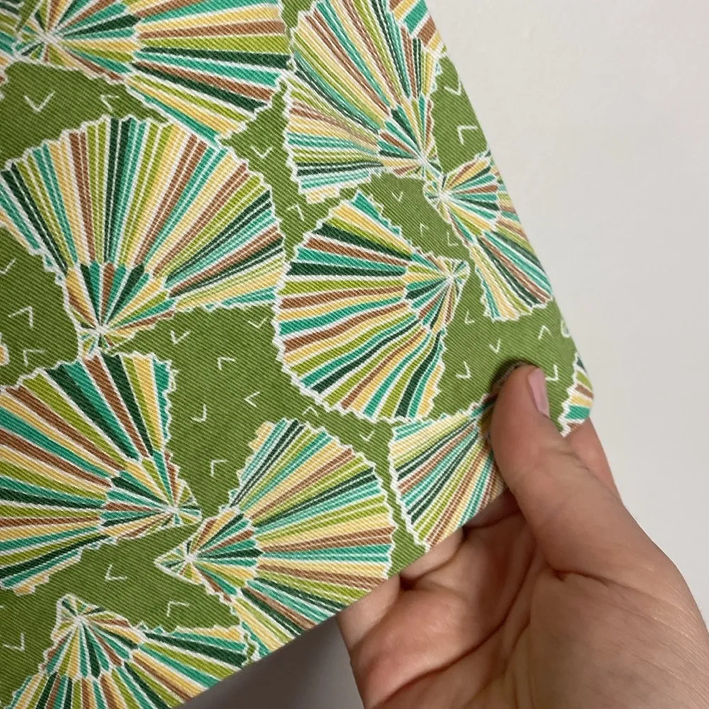 J Crew green Liberty fan print cotton mini skirt size 8 - Image 4