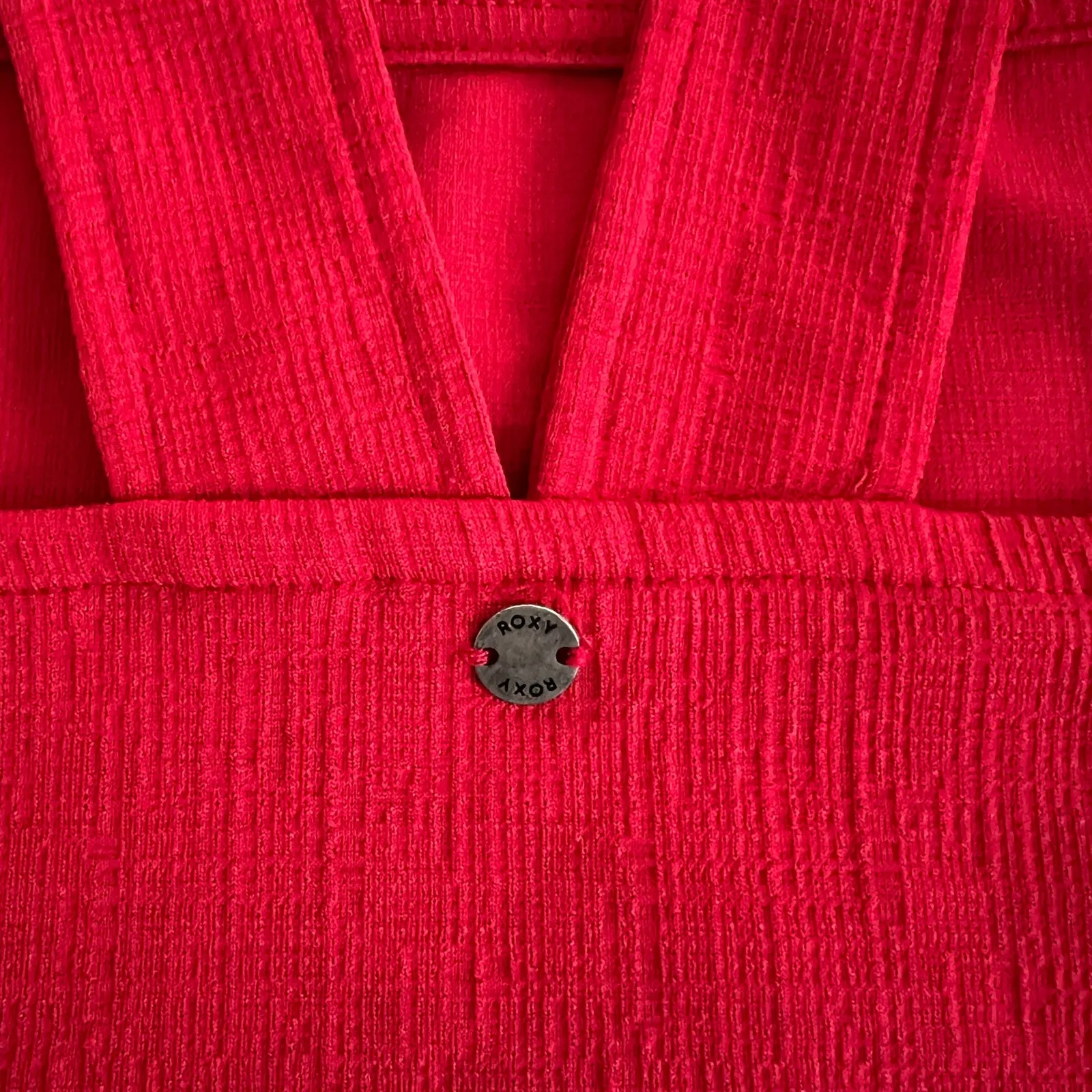 Roxy  Women’s Red Crop Tank Top Size L - Image 3