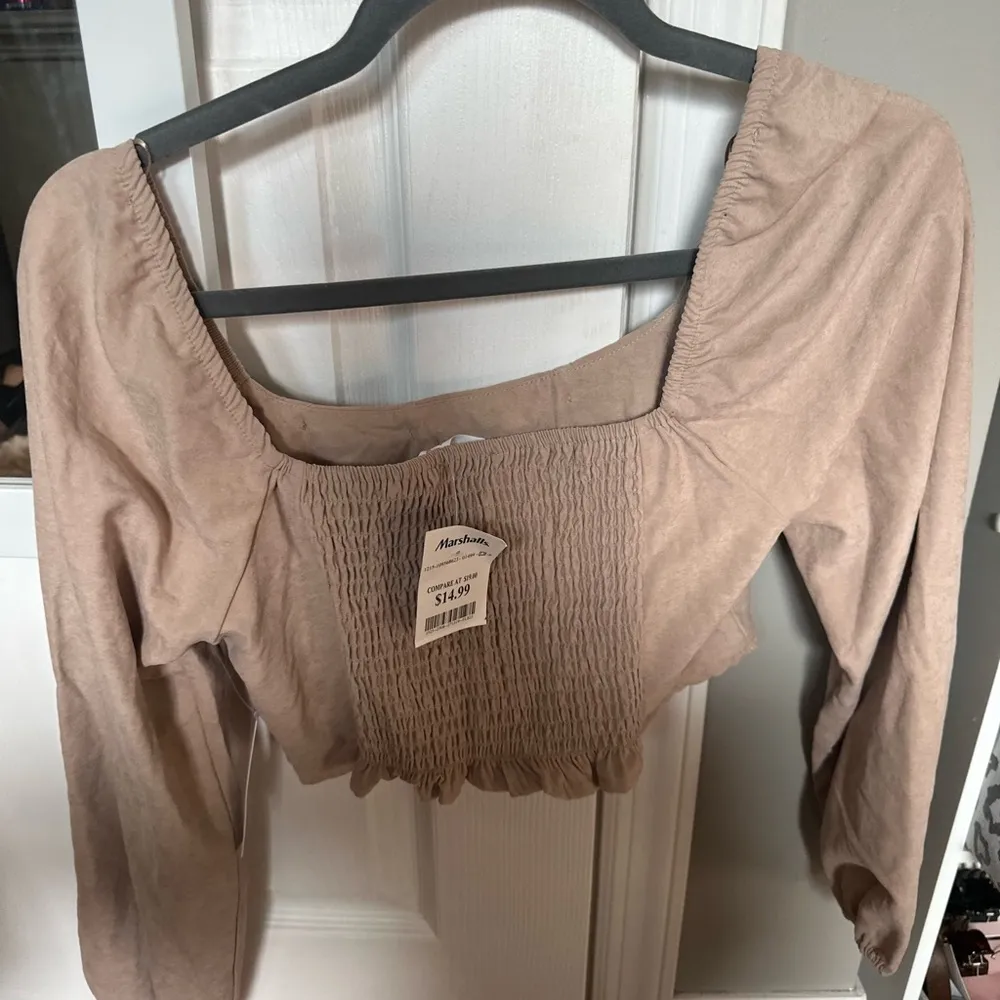 Long Sleeve Fall Shirt Tan - Image 2