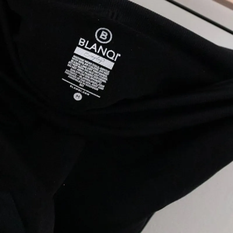 Blanqi Maternity Belly Support Everyday Black Leggings Women's Size Medium - Image 5