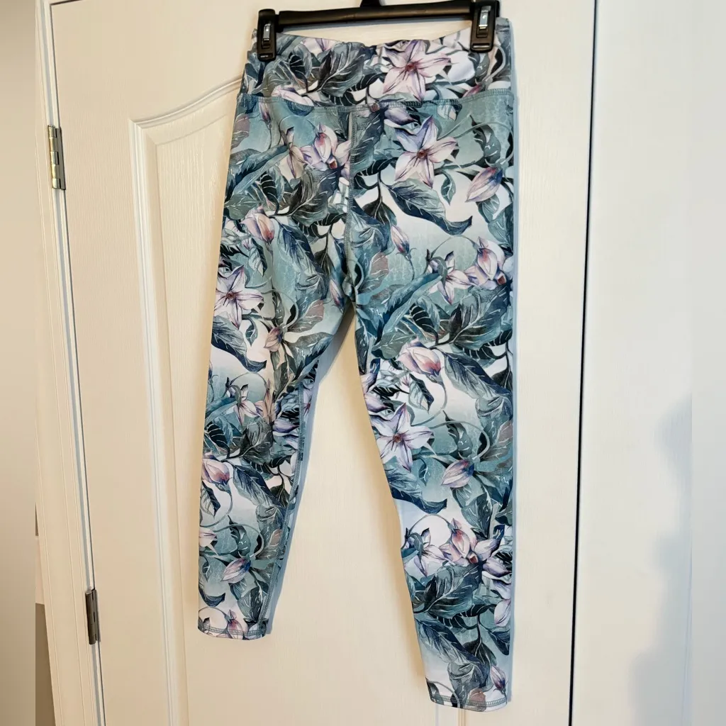 Floral Watercolor Leggings - Image 3