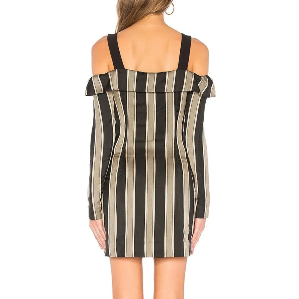 NBD x Revolve | NWT | XXS | Harden Off-Shoulder Old Money Long Sleeve Mini Dress - Image 3