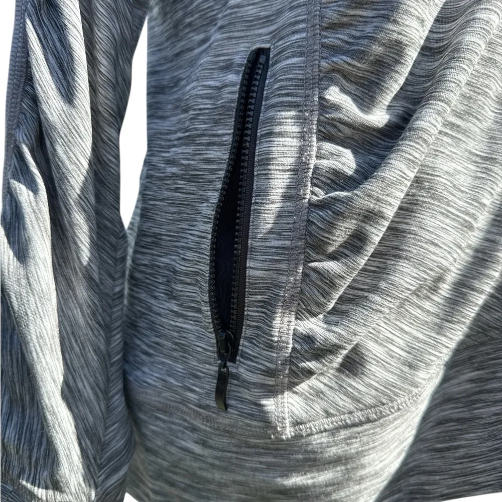 GGBlue Luxe Sport Gray Mesh Stretch Zip Jacket Women’s Md Tennis Golf Activewear Size M - Image 8