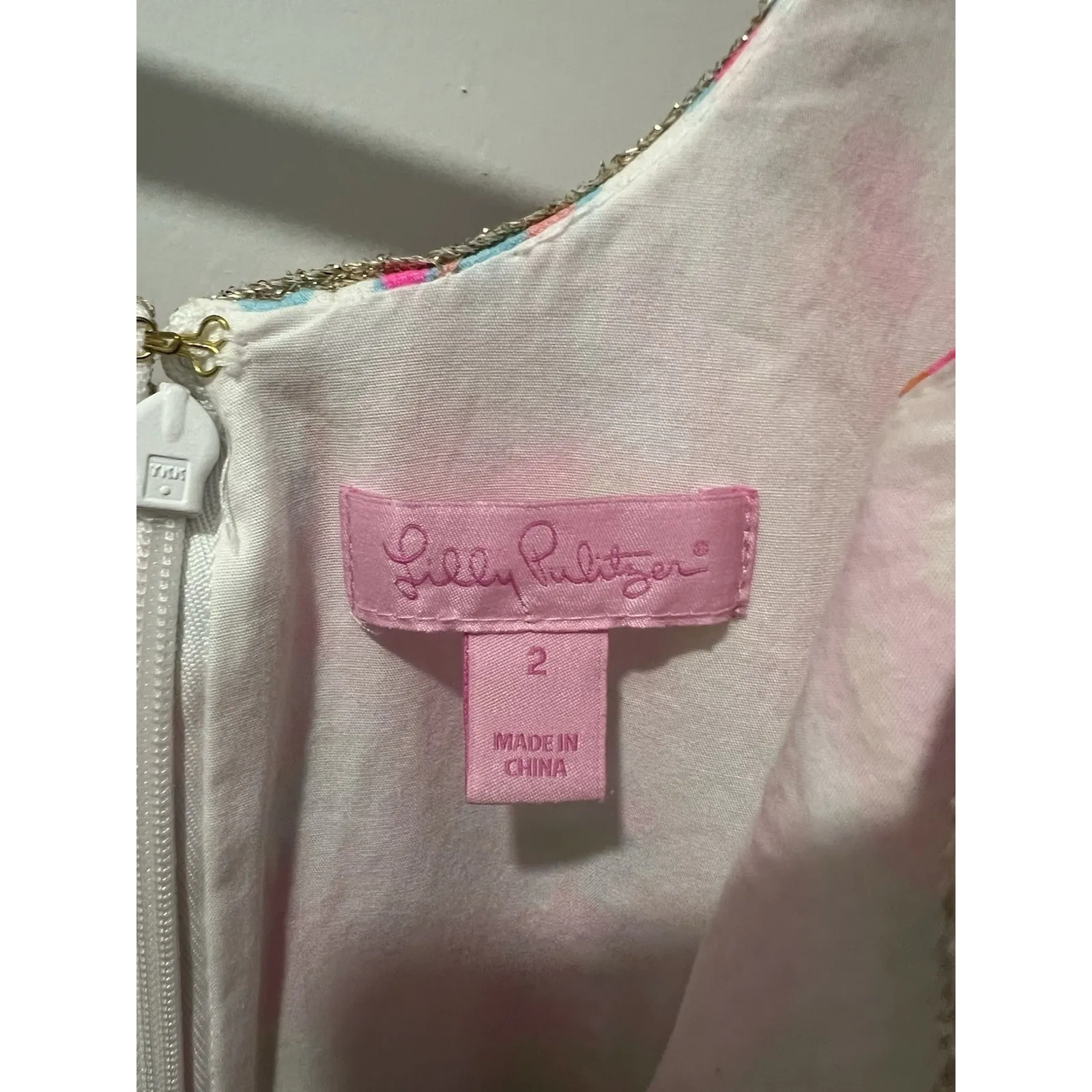 Lilly Pulitzer Janice Shift Dress Scuba To Cuba Print Size 2 Preppy Derby - Image 4