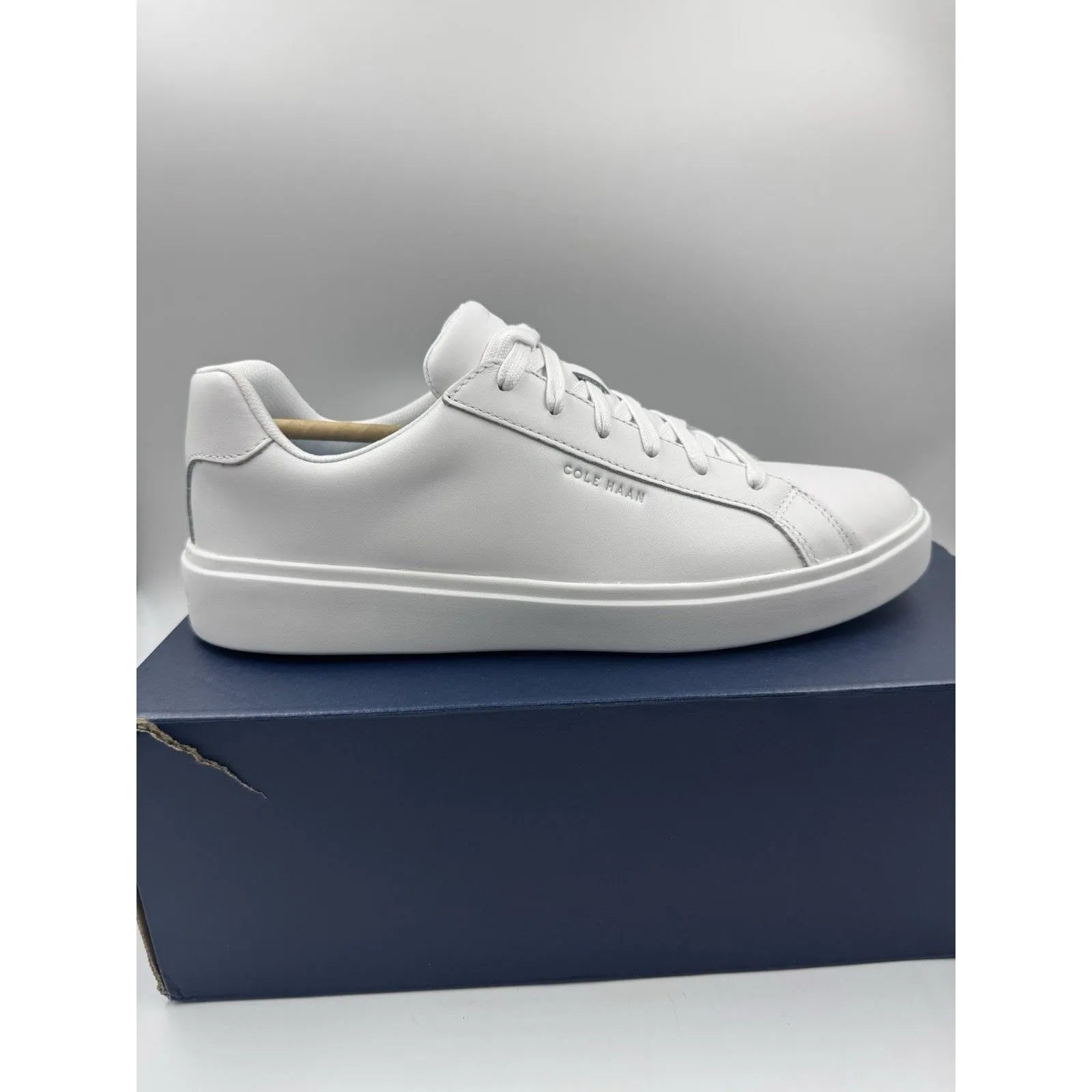 Cole Haan Leather Women Grand Crosscourt Daily Sneaker White/Argento W26651 10 - Image 6