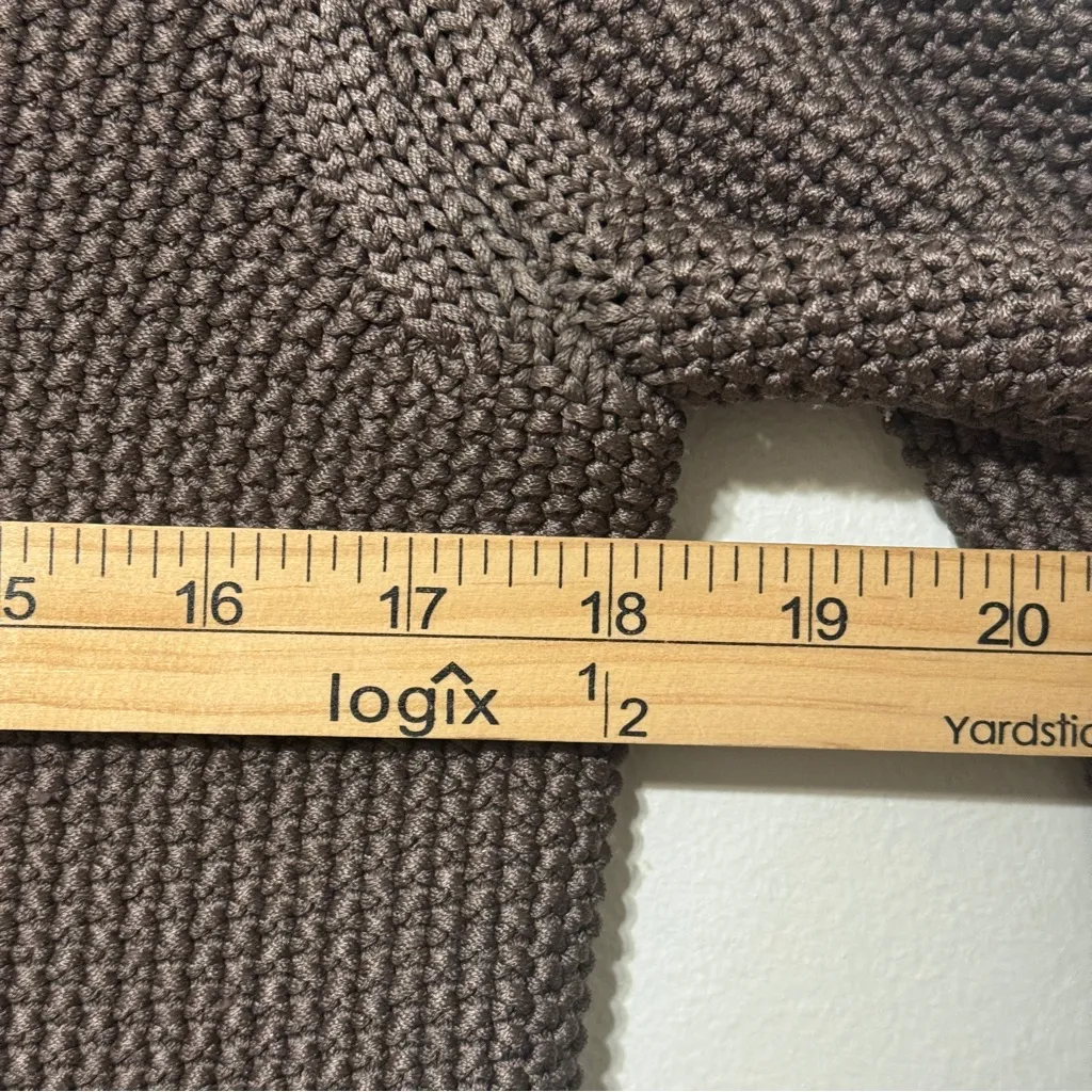 MaxMara Silk Knit Cardigan Sweater Size Medium Brown Knit Jumper Chunky - Image 11