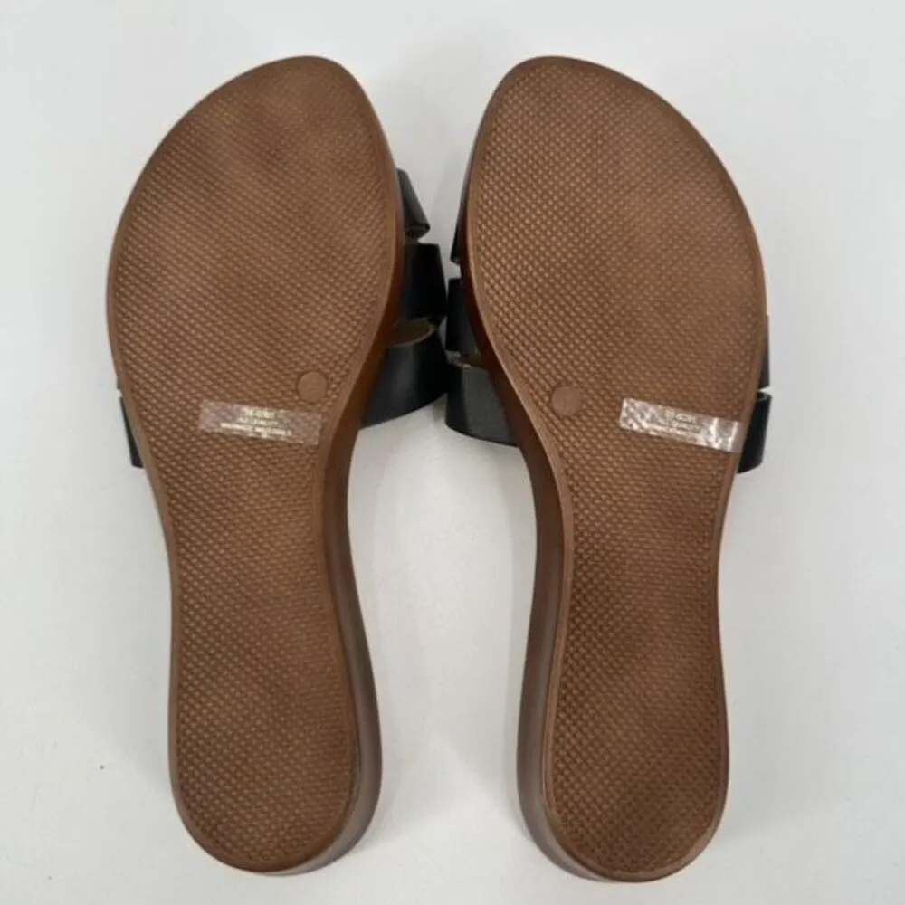 Tuscany By Easy Street Womens NICIA Faux Leather Slide Sandals Shoes Size 7M - Image 9