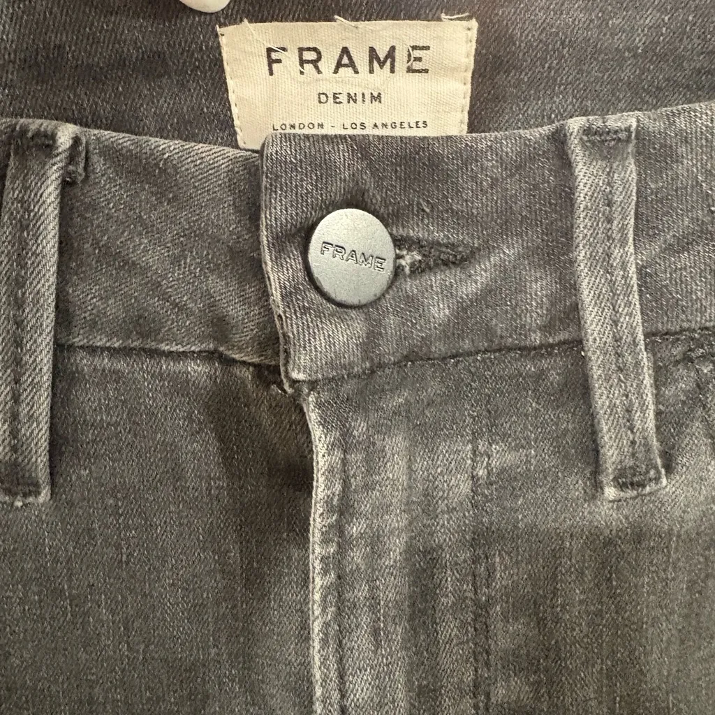 Frame Denim Le‎ Mini Boot Black Wash Jeans- Size 27 - Image 3