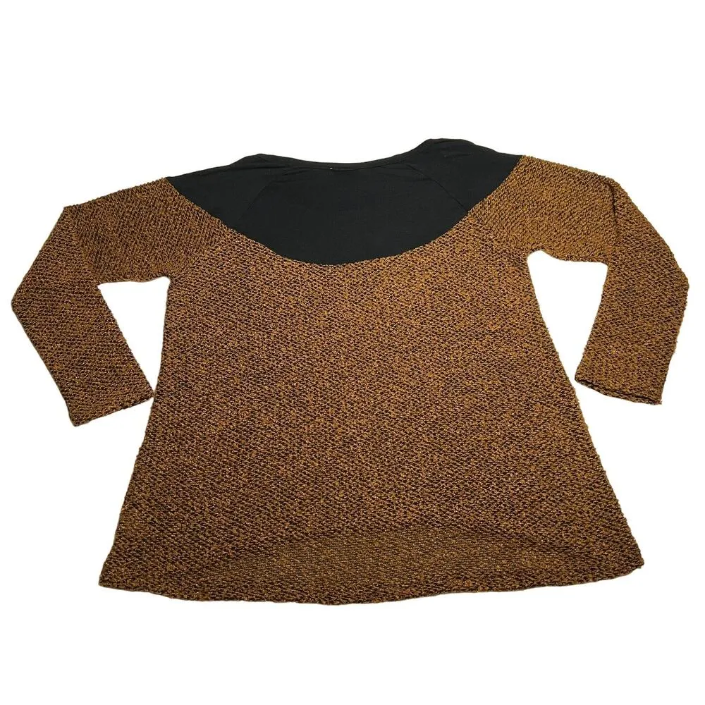 Romeo & Juliet Couture Nubby Knit Top Size Large Boho Neutral Minimalist - Image 2