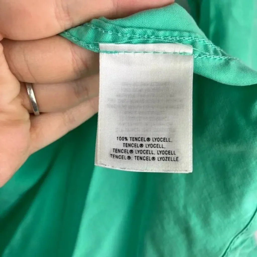 Holding Horses Anthropologie Green Larita Western Button Down Blouse - Image 6