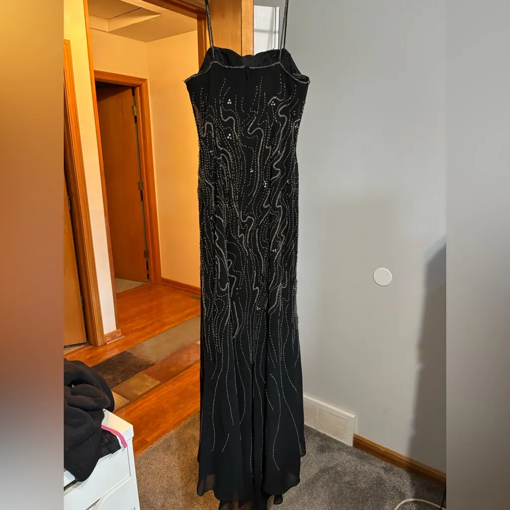Fiesta Beaded Maxi Dress Black Size M - Image 6