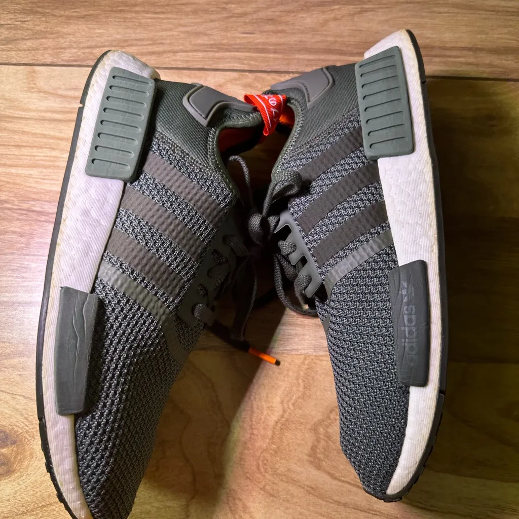 adidas Green and Orange Athletic Shoes - Image 9