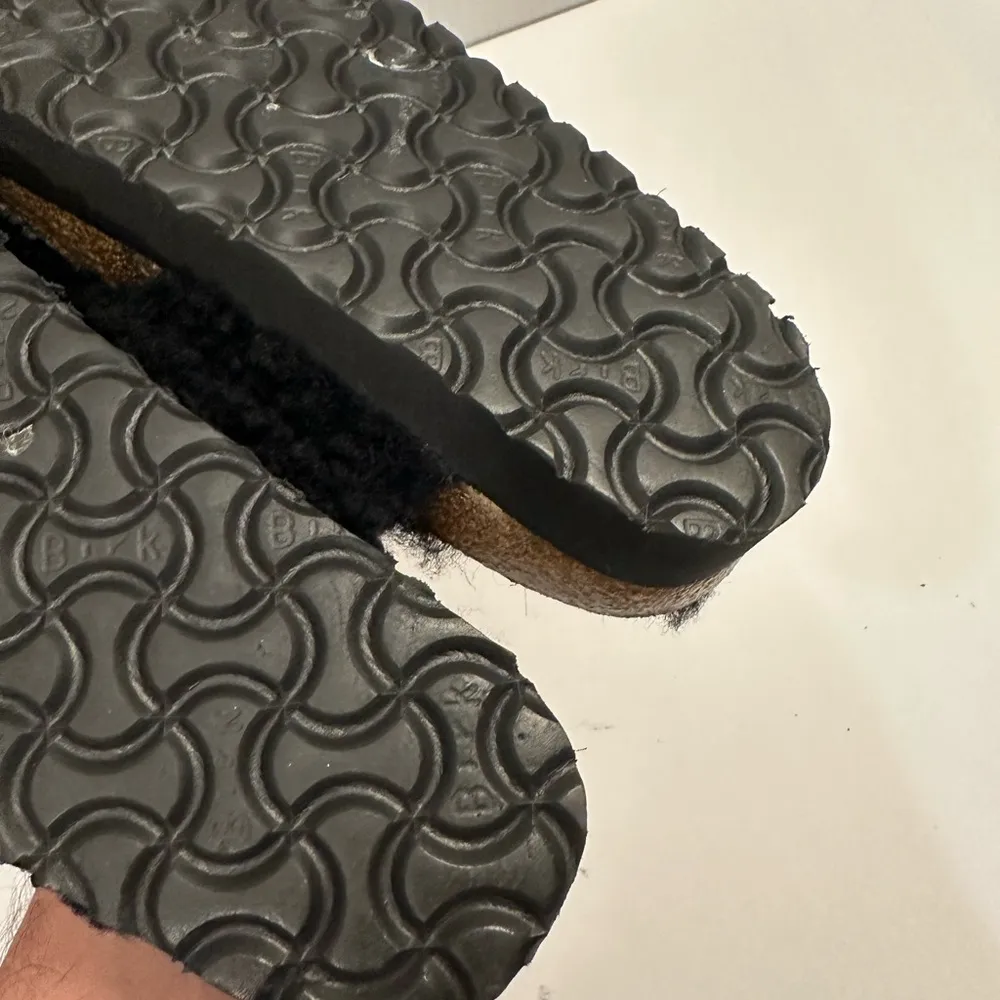 Birkenstock Papillio Daytona Shearling Teddy Platform Two-Strap Sandal Size 38 - Image 11