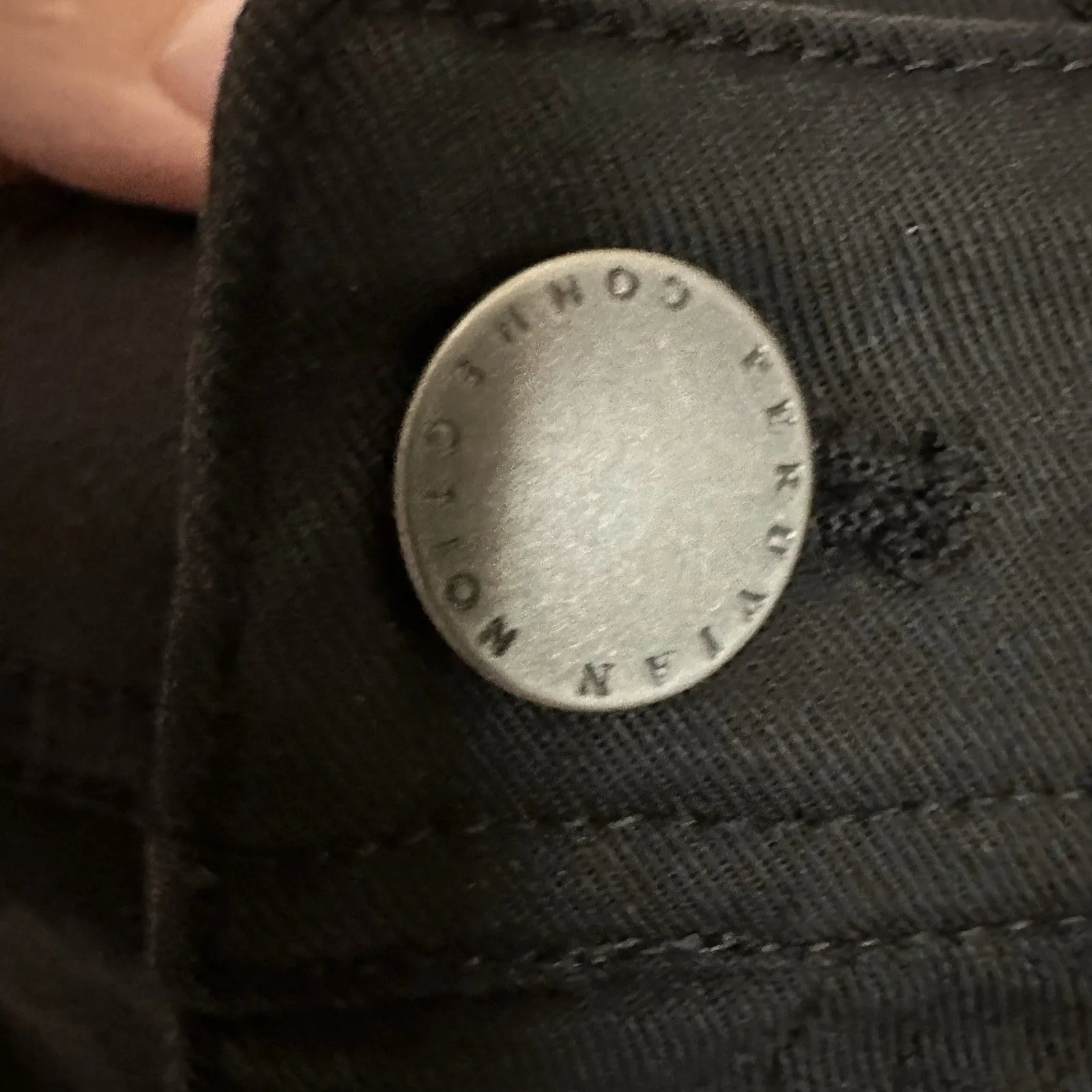 Peruvian Connection Pants Women’s 14 Black Straight Leg High Rise Trouser - Image 4