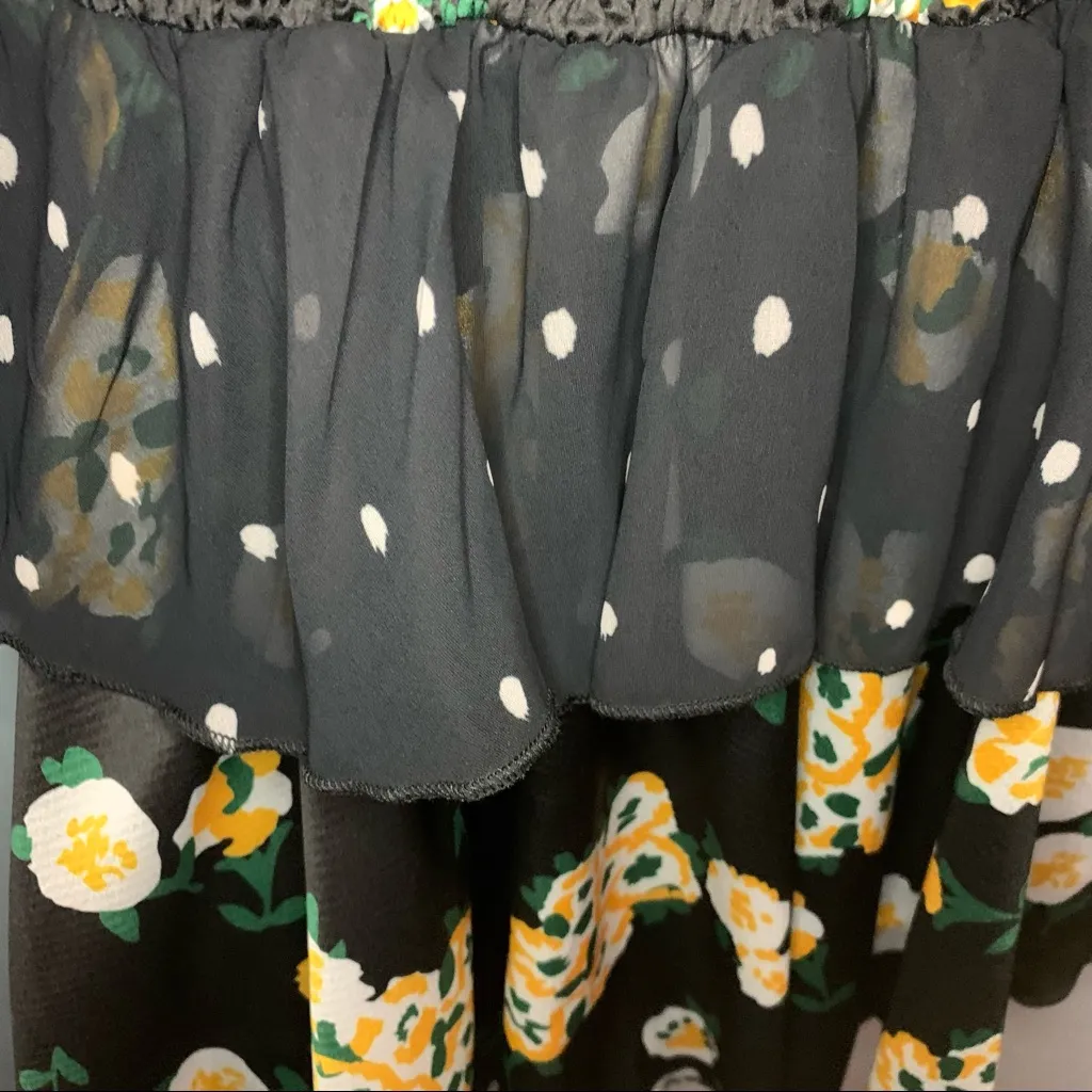 Foxiedox Anemone Smocked Dress Drop Waist Long Sleeve NWT Size XSmall - Image 9