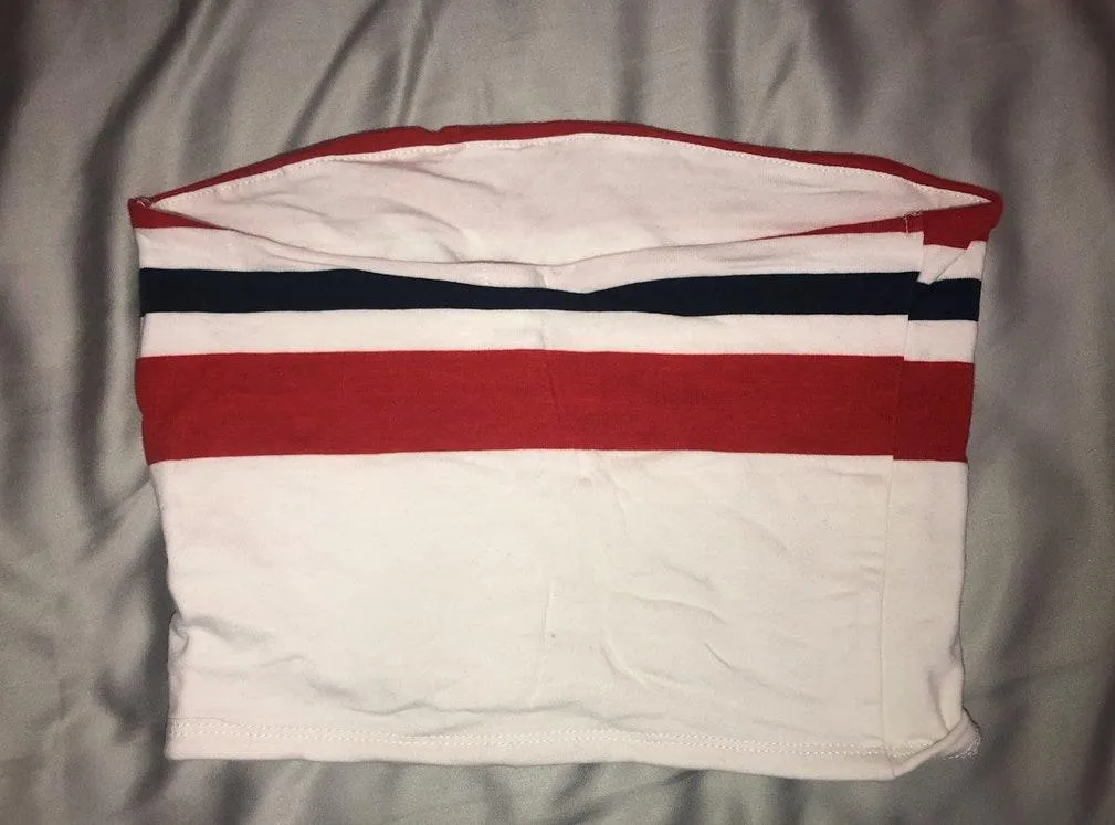 Garage Striped Tube Top - Image 2