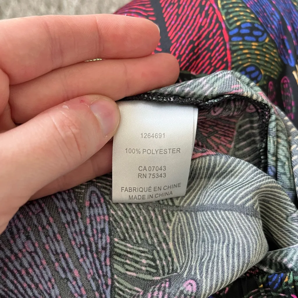 Rachel Zoe Wide Leg Resort Beaded Tassel Parrot Boho Pants Women's Size S - Image 12