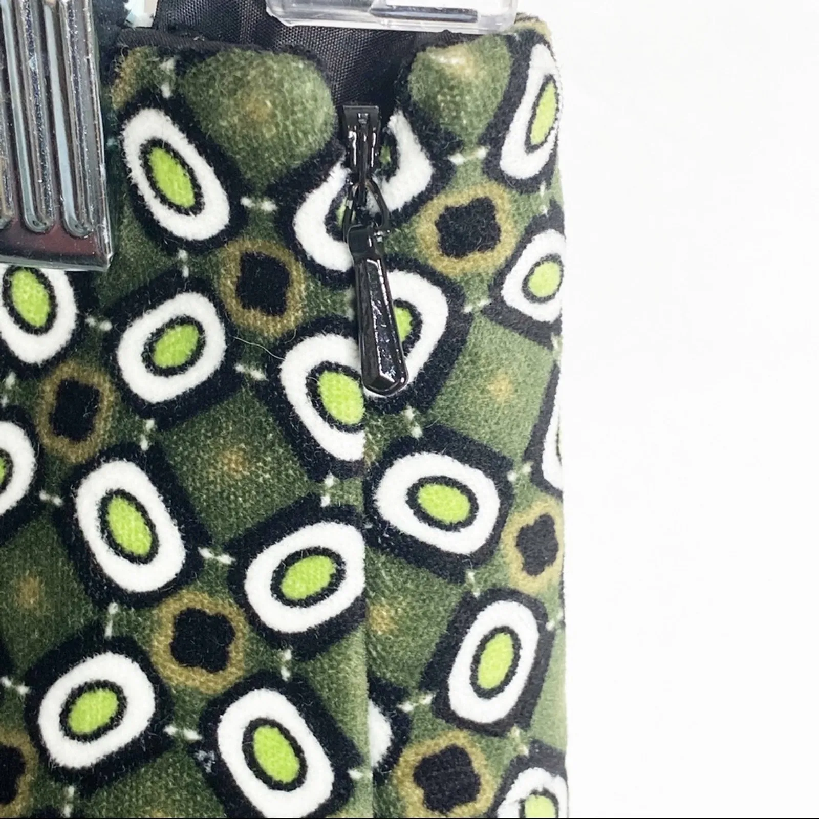 Etcetera Geometric Avocado Velvet Mini Pencil Skirt Size 4 - Image 4