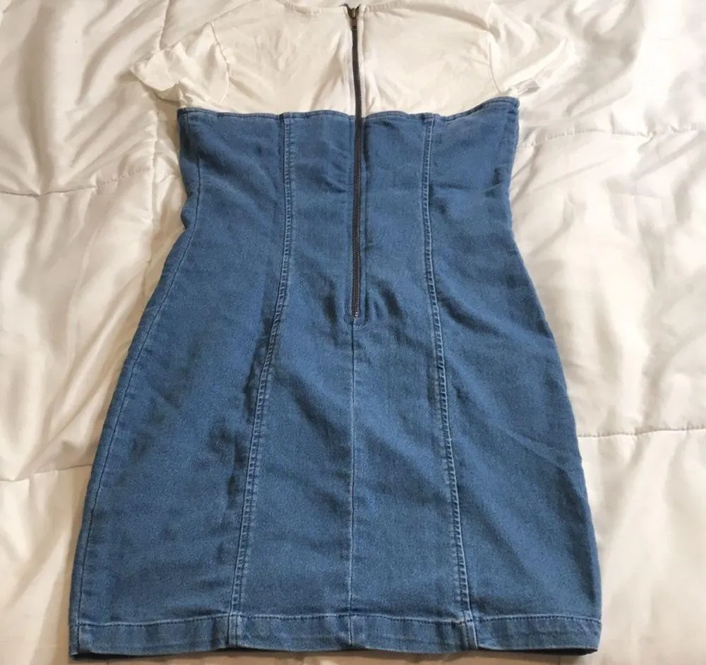 jean shirt dress small - Image 5