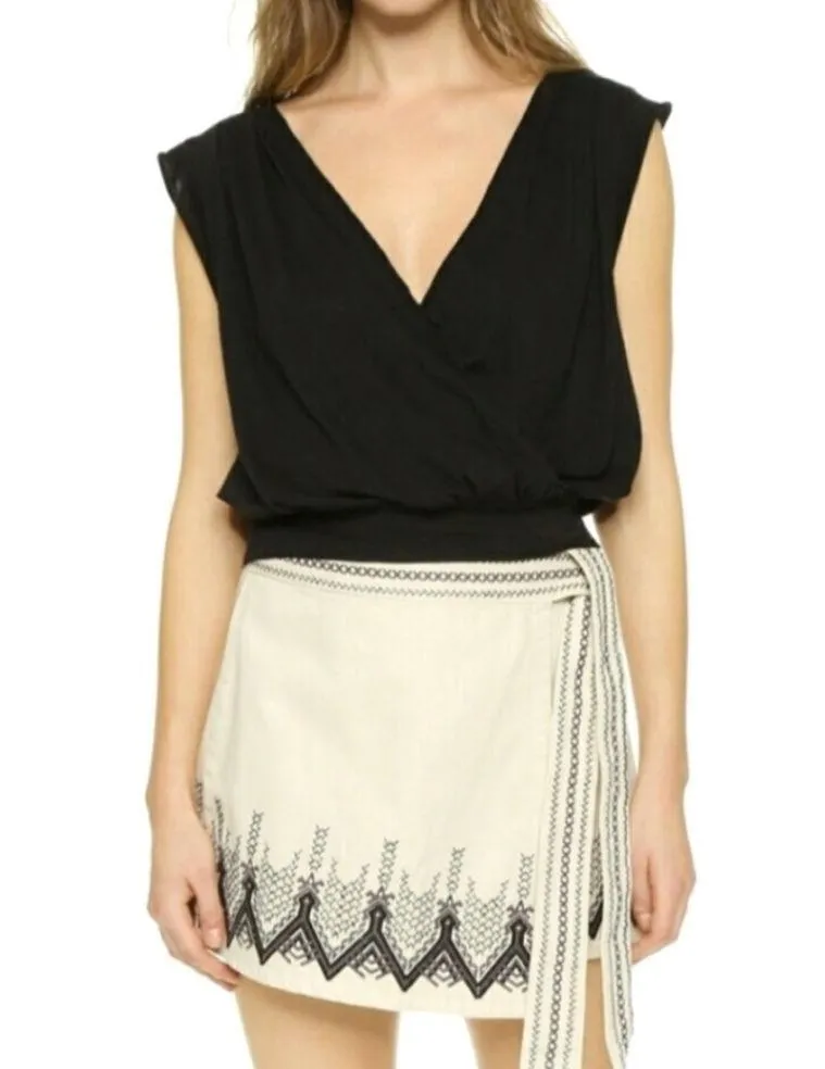 free people dream away embroidered wrap mini skirt - Image 8