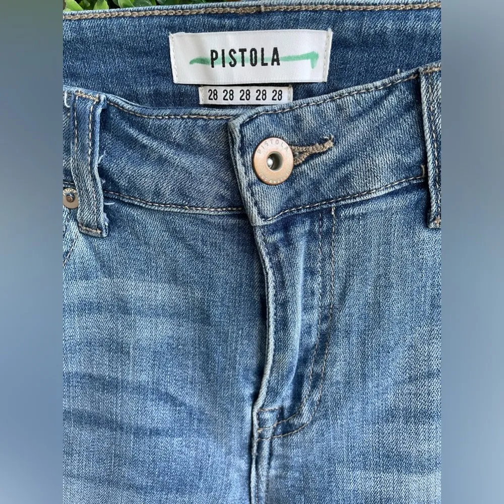 NWOT -  Audrey Cropped Women’s Jeans | Raw Hem | Distressed | Side Stripe - Image 3