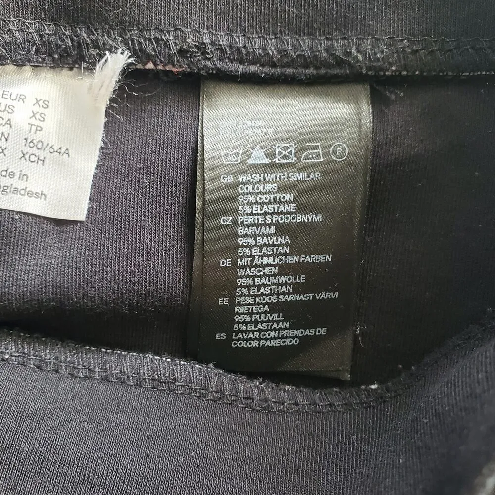 Divided By H&M Bodycon Midi Pencil Skirt Black XS - Image 4