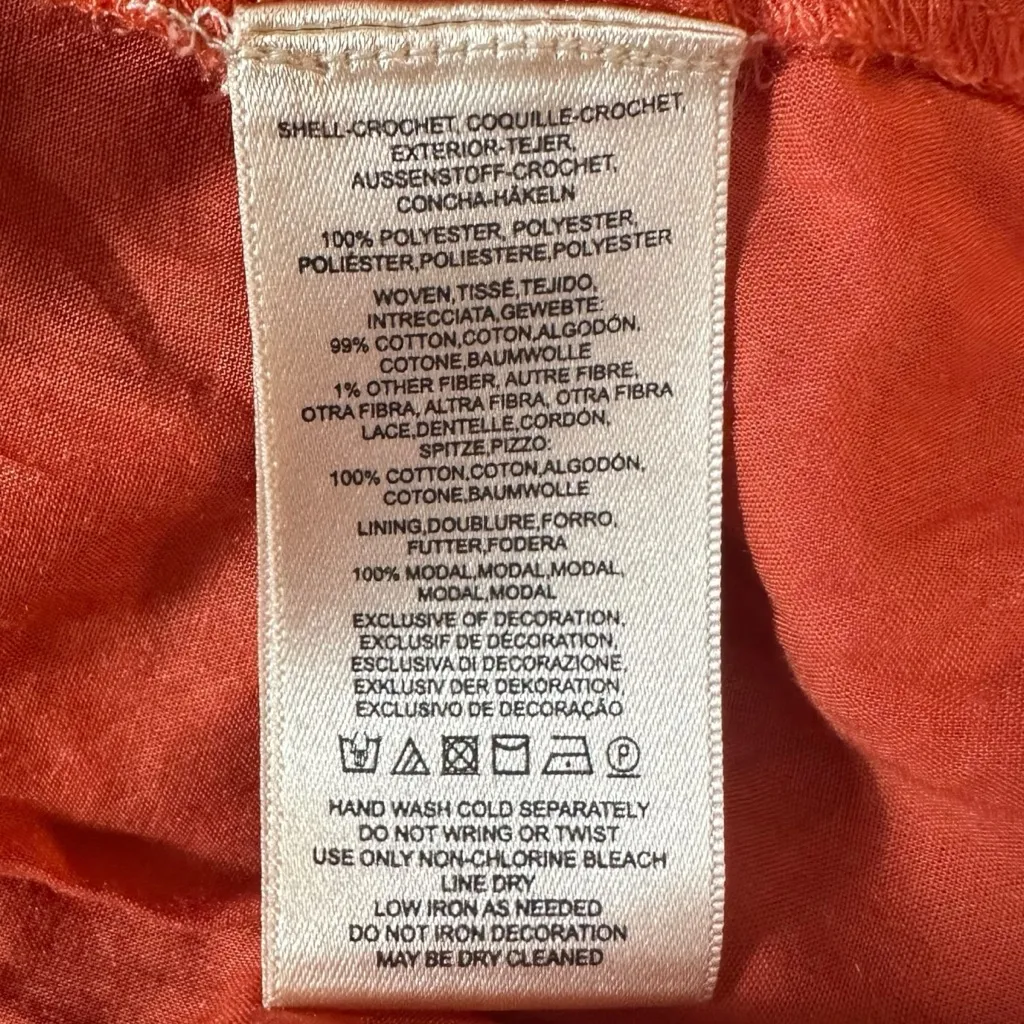 Anthropologie Maeve Bohemian Abilene Maxi Dress Terracotta Rust Resort Medium - Image 10