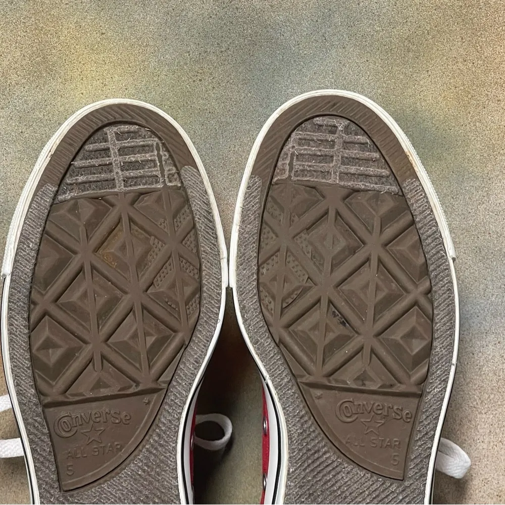 Converse All Star Red Low Cut Women's Sneakers Size 7M - Image 15