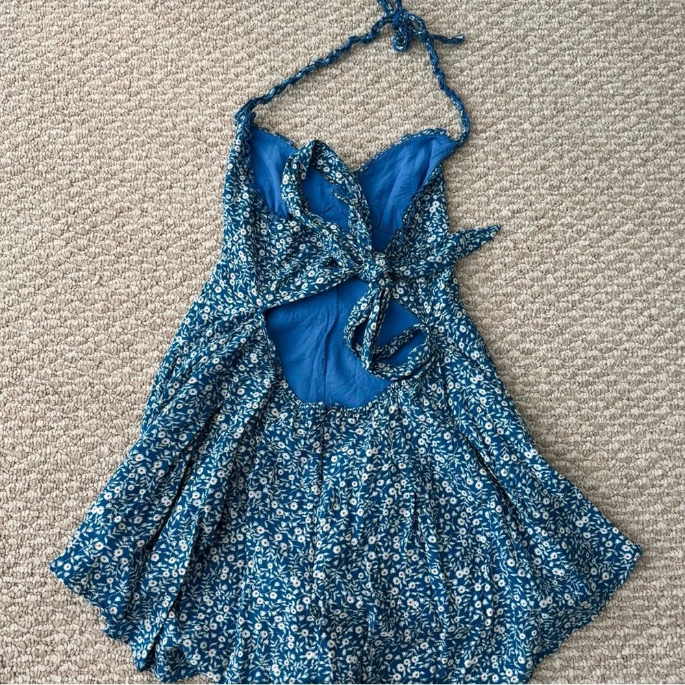 Princess Polly Blue Floral Romper - Image 10