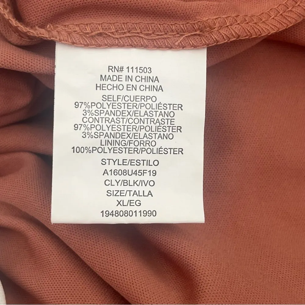 Lily Rose Shorts Romper White Dusty Rose XL - Image 7