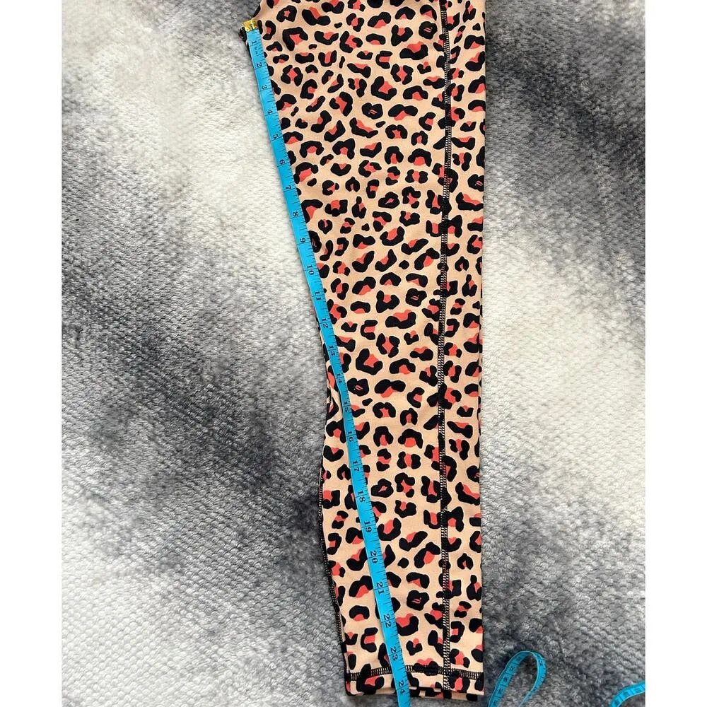 Fabletics Define PowerHold High-Waisted 7/8 Leggings Leopard Print Women Small - Image 13