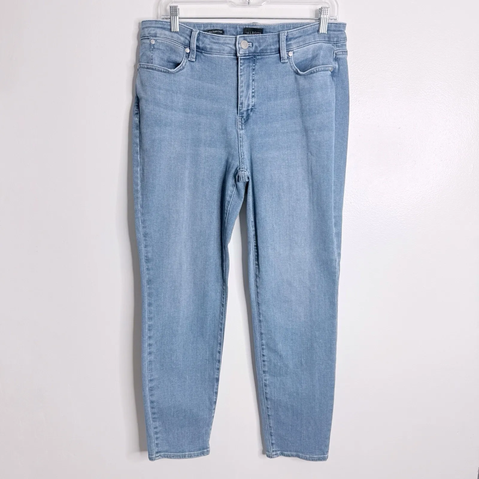 Talbots Slim Ankle Jean In Monterey Wash‎ Size 10 - Image 2