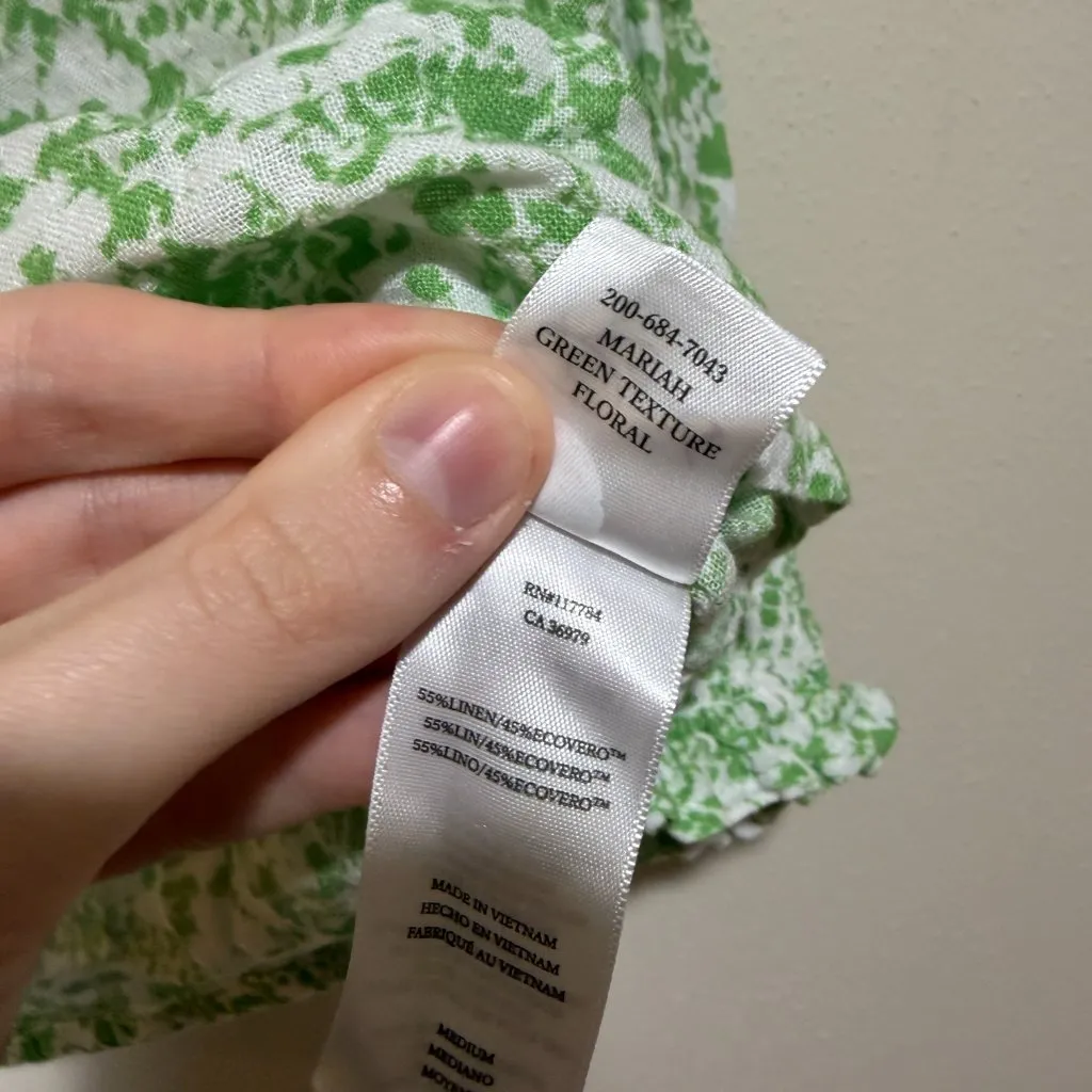 Rails  Mariah Blouse Top Green Texture Floral - Image 11