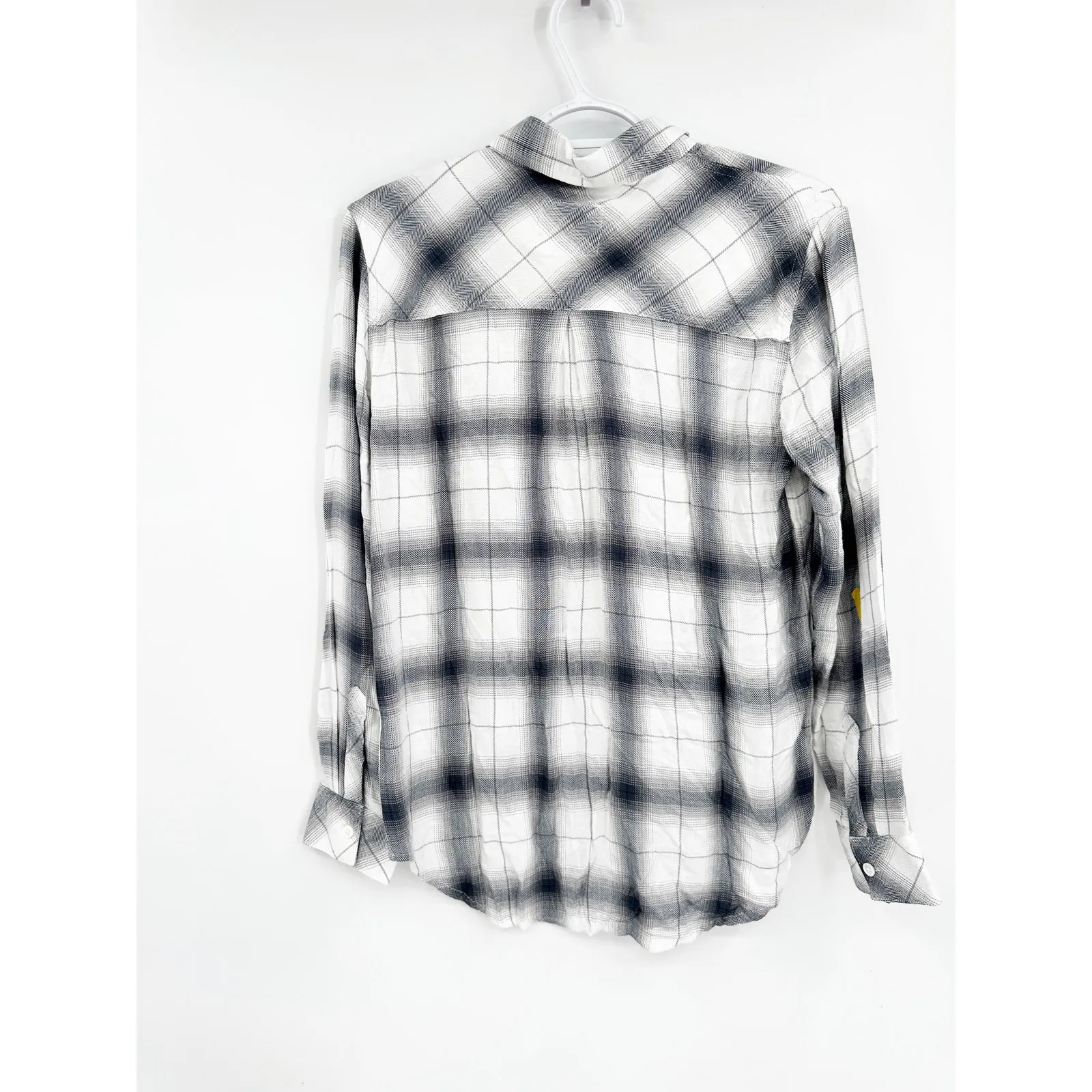 Rails Hunter White Steel Plaid Long Sleeve Button Up Shirt Size Small NWD - Image 3