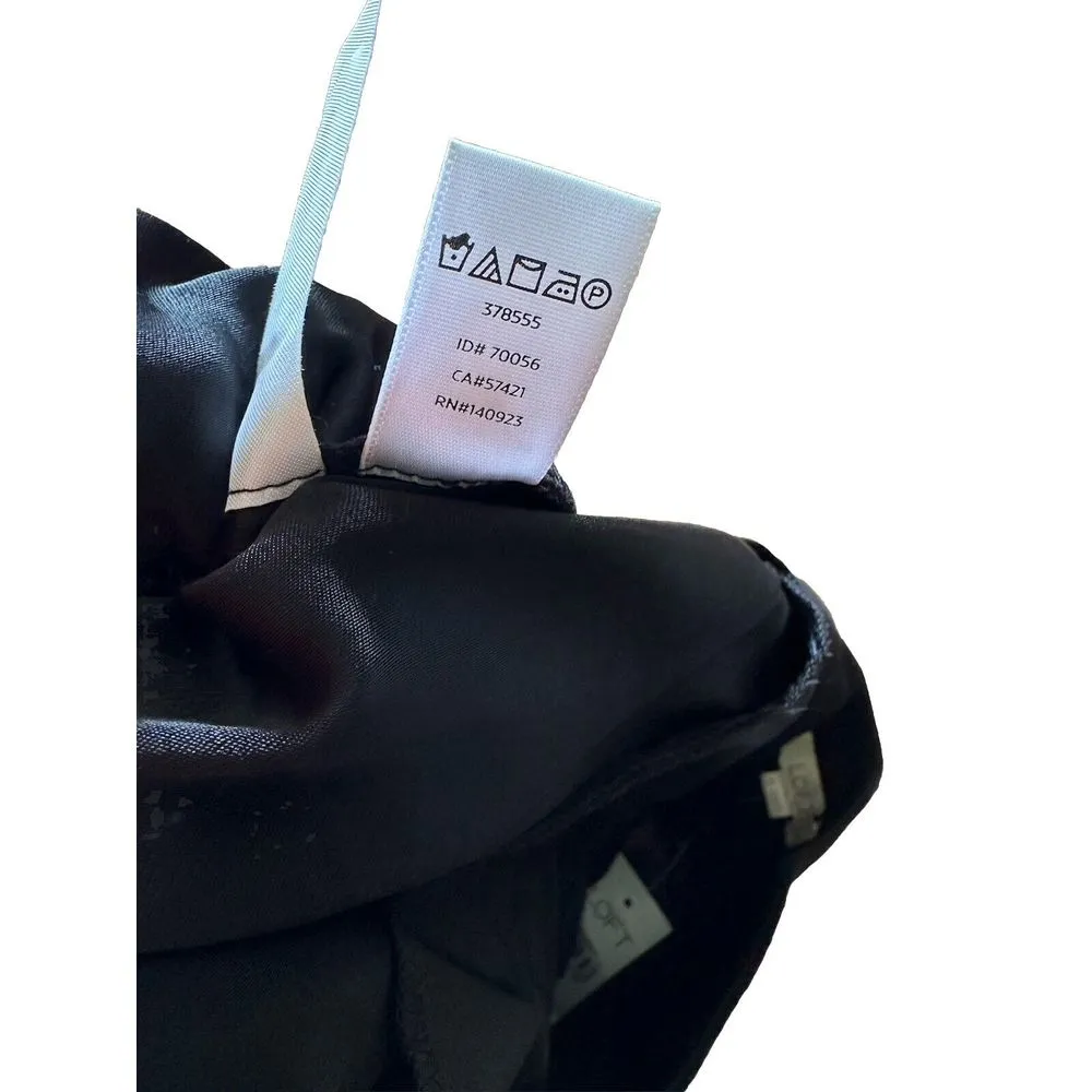 Loft Skort Womens Size8 Black Polyester‎ Side Zip 5 Inch Length Pleated Front - Image 8