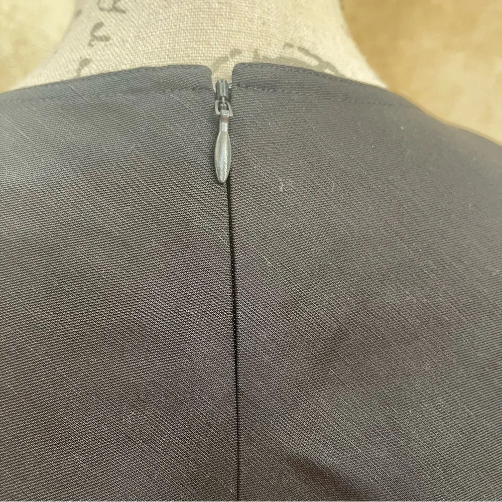 COS Tiered Ruffle linen Blend Sleeveless Pullover A Line Mini Dress Black Sz 12 - Image 5