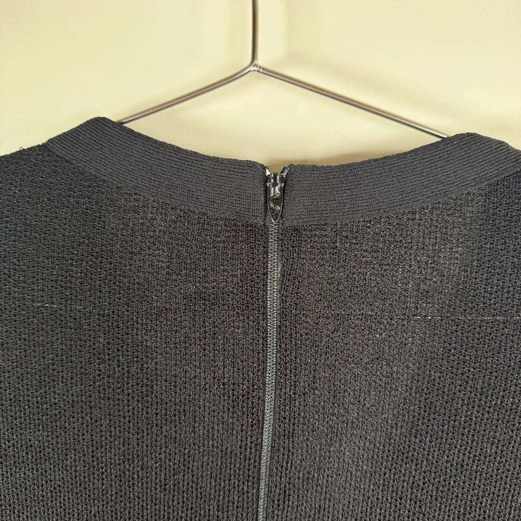 Vintage I. Magnin x Castleberry Black Knit Jacket Size L - Image 10