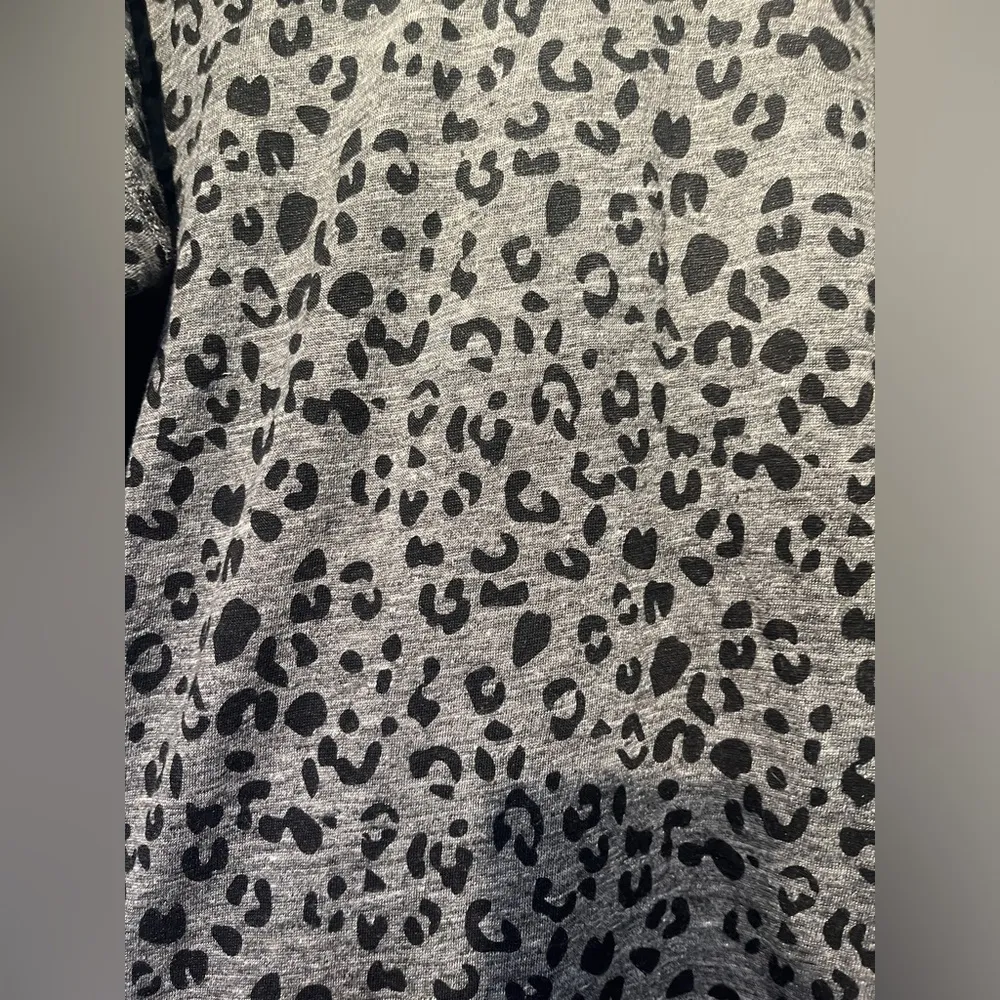 RAILS Sami Charcoal Leopard Print Linen Lyocell Sz Large - Image 12