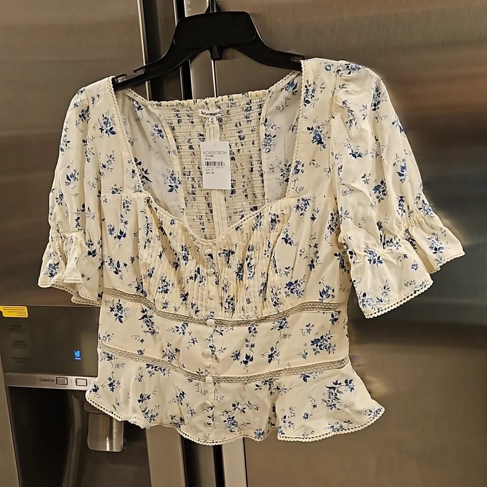 💕REFORMATION💕 Daphne Top ~ Orlaya Floral Print 10 NWT - Image 11