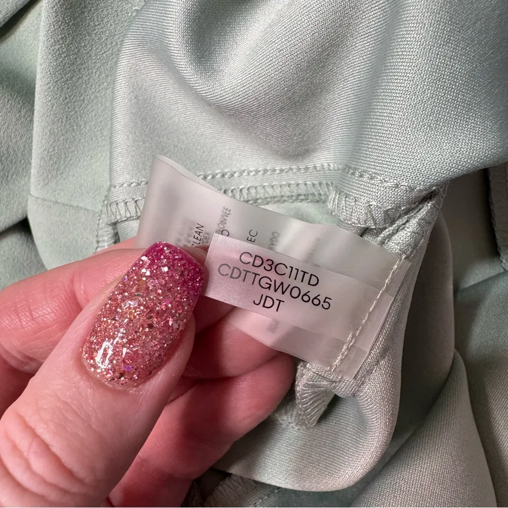 Calvin Klein Tulip Sleeve Sheath Dress Jadeite Green Size 8 - Image 12