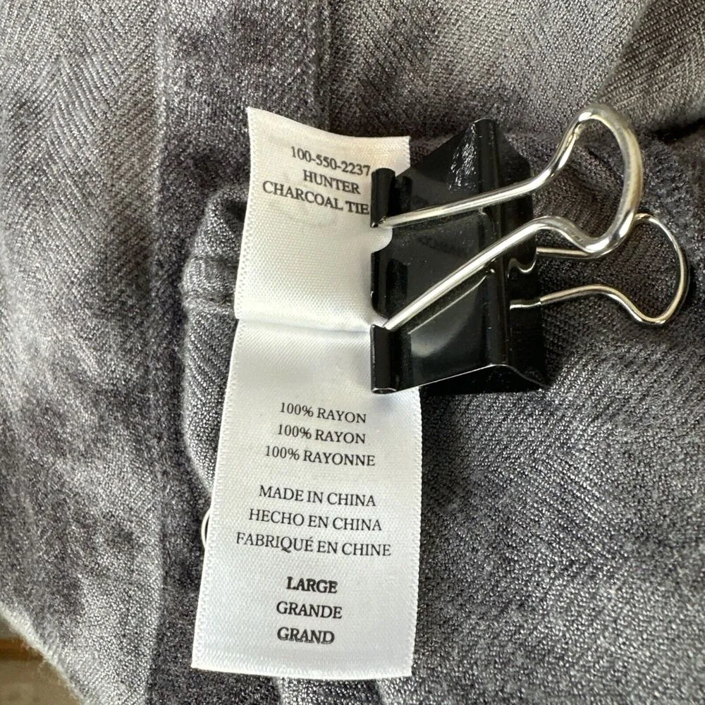 Rails Womens Hunter Long Sleeve Button Up Top Shirt Size L Charcoal Tie Dye - Image 10