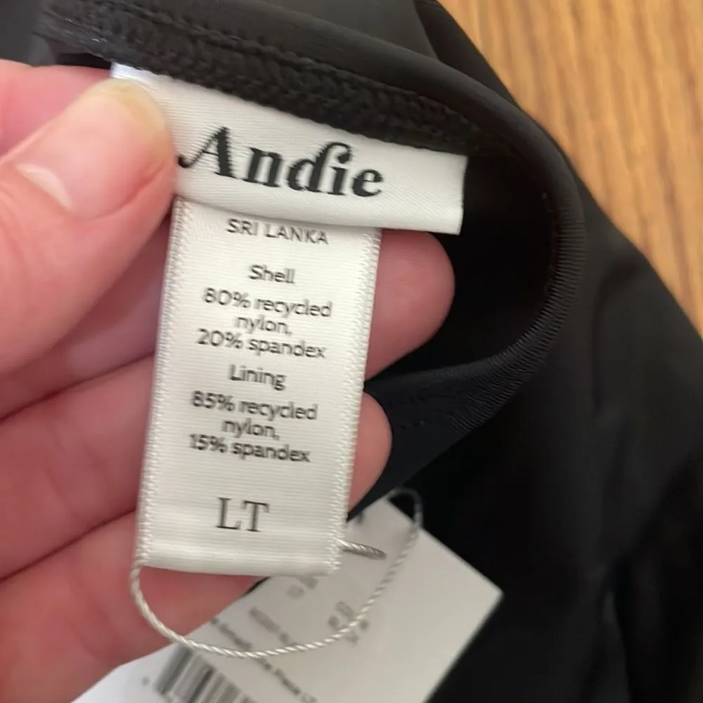 Andie Swim Amalfi One Piece LT Swimsuit‎ Black size Large Tall NWT long torso - Image 6