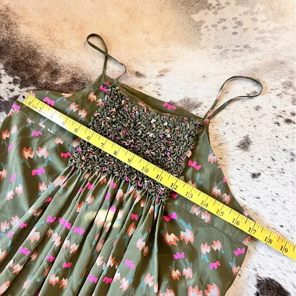 RACHEL COMEY Green Silk Midi‎ Dress Size Small - Image 7