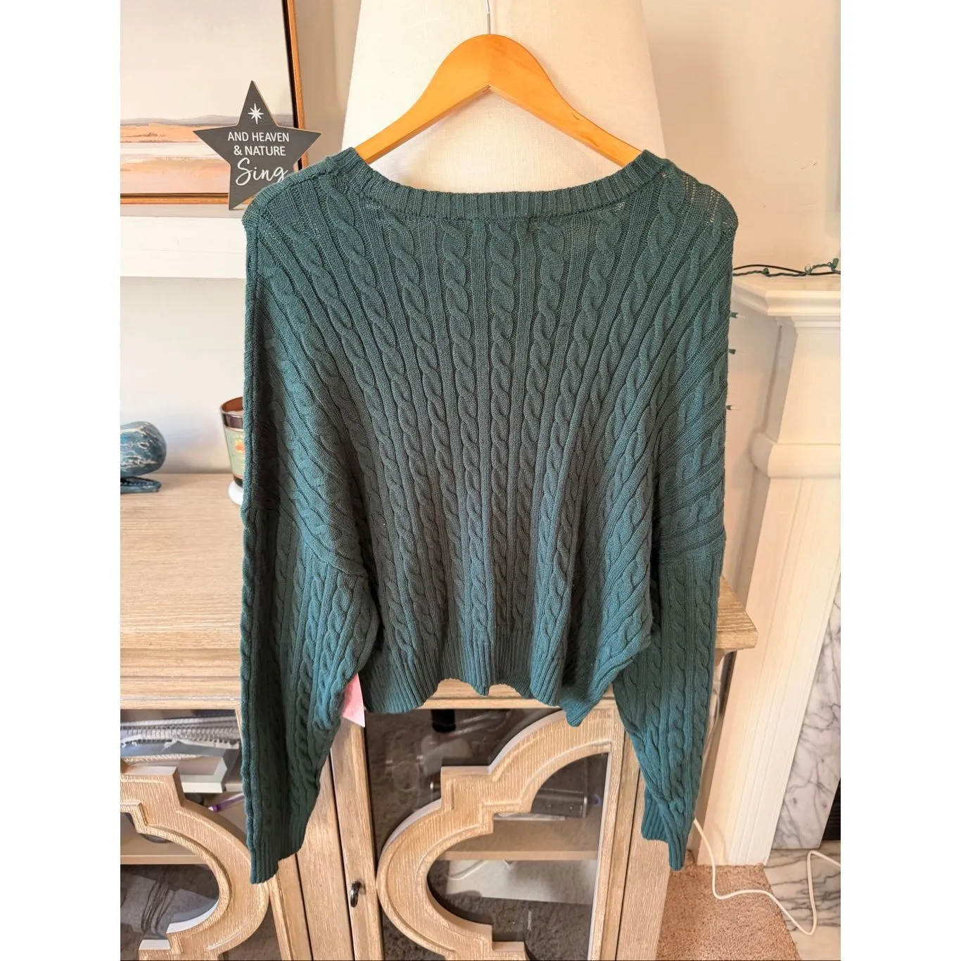 NWT By The River Hunter Green Nava Sweater Size Large - Image 3