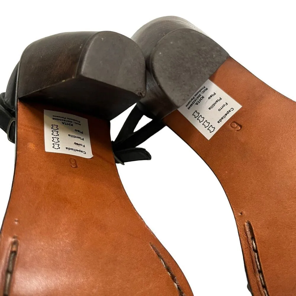 Rachel Comey Bridges Sandals Brown Black Block Heel Ankle Strap Women’s Size 6 - Image 10