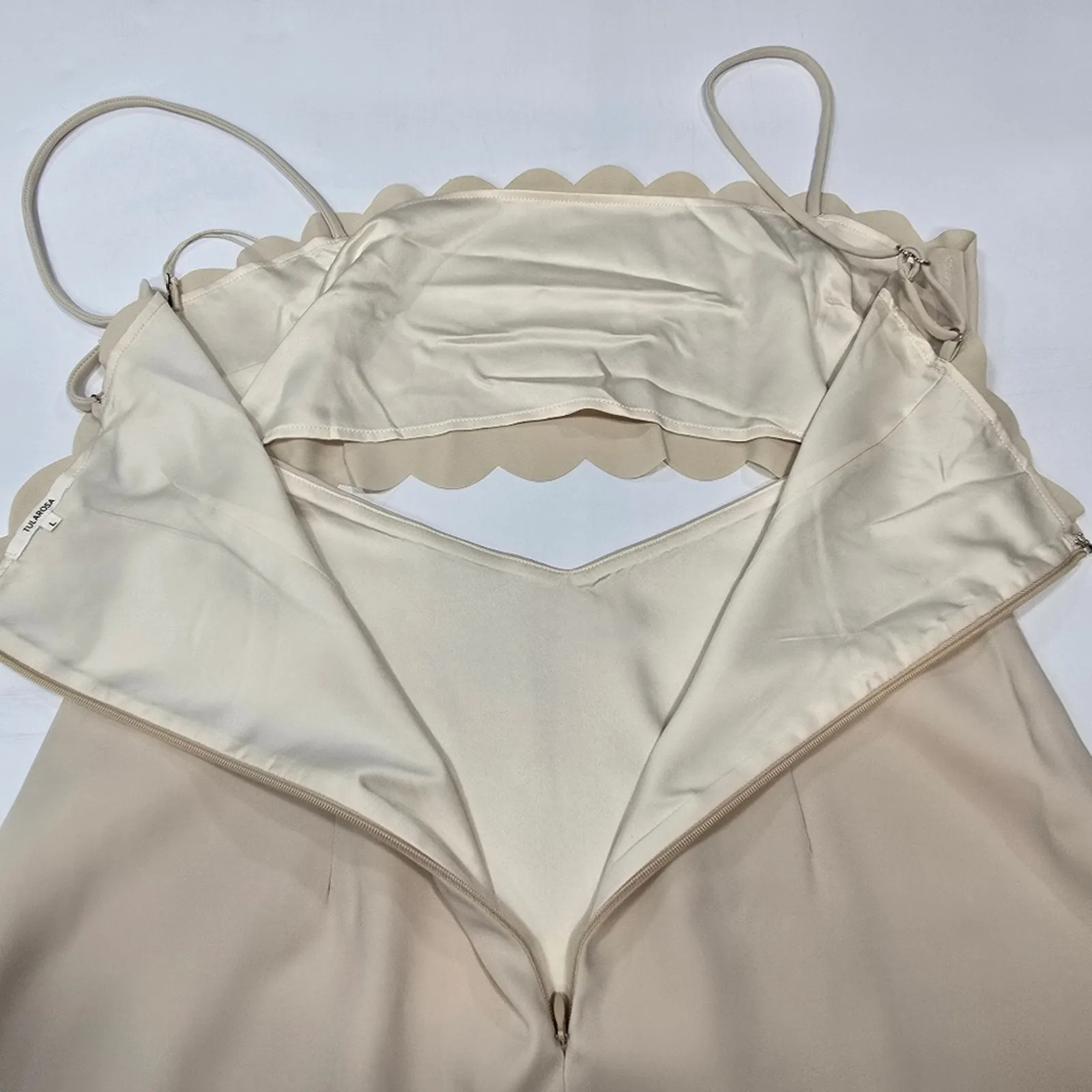 Tularosa Nora Mini Dress in Frosted Almond Large - Image 11